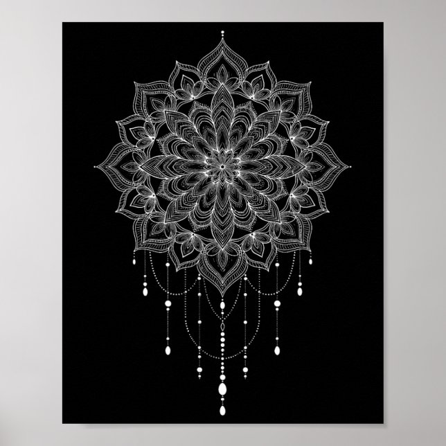 Poster Arte Mandala Zen Botânico Suculento Espiritual Boh (Frente)