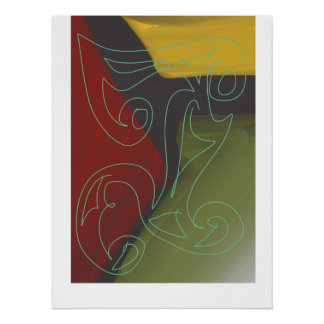 Póster Arte Maori contemporânea por Roger Whiteside
