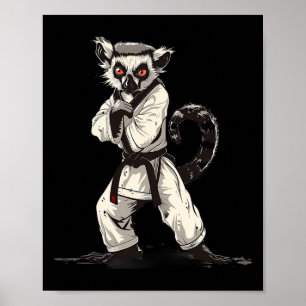 Poster Arte Marcial de Taekwondo Kickboxing da Natureza d