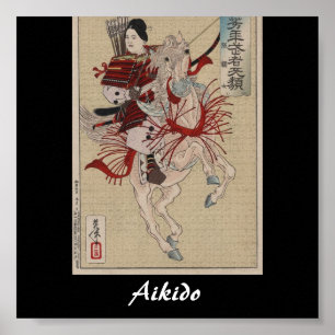 Póster Arte marcial do japonês do Aikido