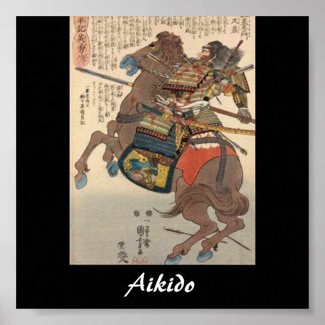 Póster Arte Marcial Japonesa Aikido (Frente)