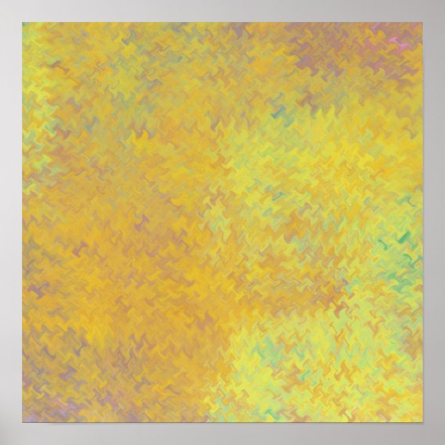 Poster Arte Marmorizada Dourada Elegante (Frente)