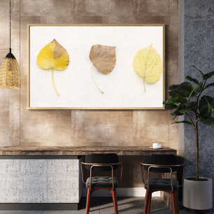 Poster Arte Minimalista de Folhas de Outono – Botânica Ne