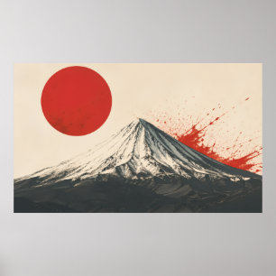 Poster Arte Minimalista de Parede Monte Damavand – Sol Ve