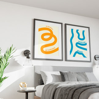 Poster Arte minimalista para o quarto e sala de estar