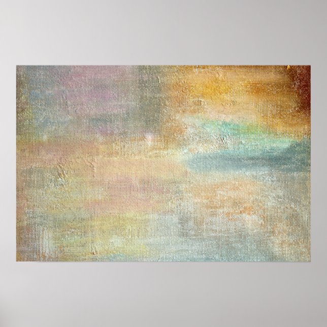 Poster Arte Moderna Abstrata de Outono (Frente)