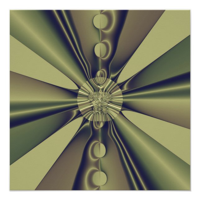 Póster Arte Moderna Abstrata Geométrica Terrosa (Frente)