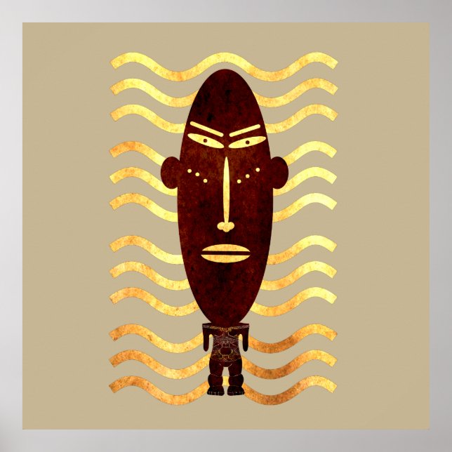 Poster arte moderna abstrato (Frente)