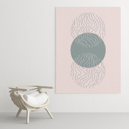 Poster arte moderna boho impressa em papel de pôster de v