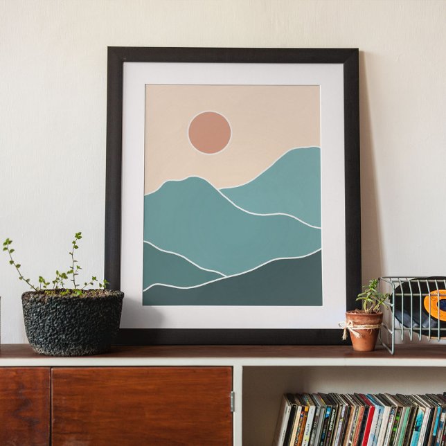 Poster arte moderna boho impressa na parede (boho modern wall art Print)