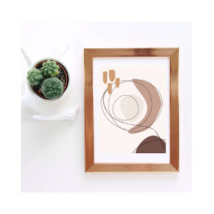 Poster Arte Moderna Contemporânea em Formas Neutrais