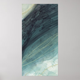 Poster Arte moderna de Abstrato de paisagem vertical Abst