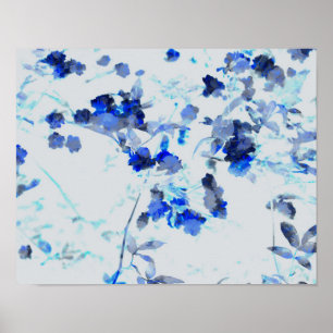 Poster Arte moderna e atual de padrão floral / flor
