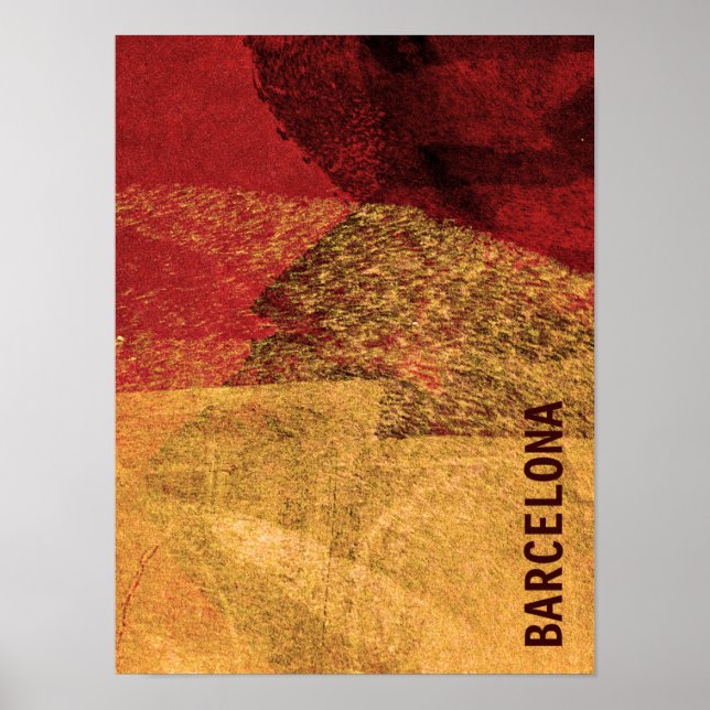 Poster Arte moderna e legal de Barcelona (Frente)