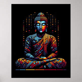 Poster Arte Moderna Geométrica Abstrata | Gautama Buda