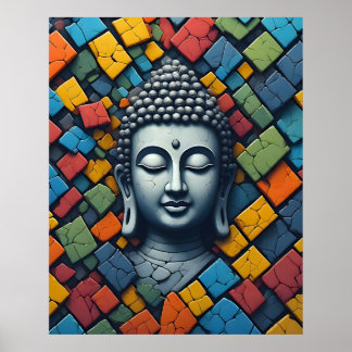 Poster Arte Moderna Geométrica - Senhor Buda