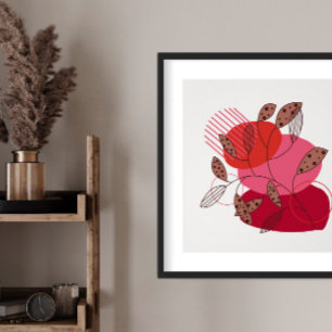 Póster Arte moderna moderna moderna de abstrato