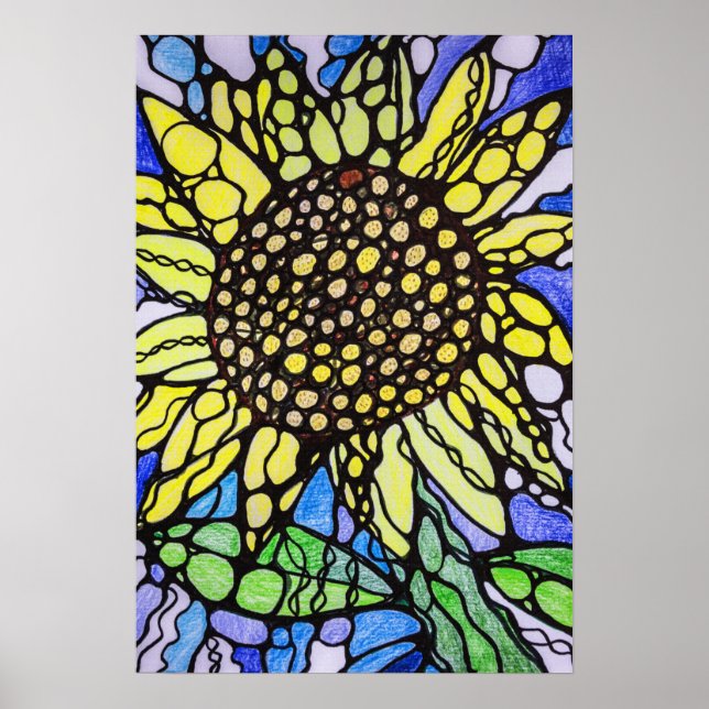 Poster Arte Moderna Sunflower (Frente)