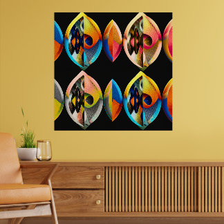 Poster Arte Moderno Abstracto "Fusión Vibrante": 