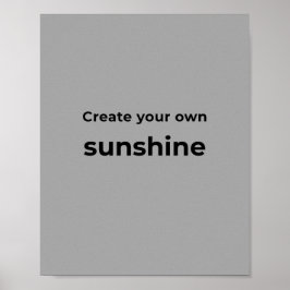 Poster Arte Motivacional para Parede Imprimível