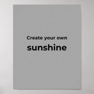 Poster Arte Motivacional para Parede Imprimível