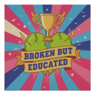 Póster Arte Motivacional Quebrada Mas Educada