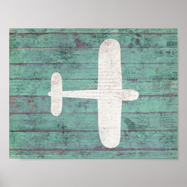 Póster Arte na artéria do avião (Frente)