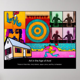 Póster Arte na idade do ácido