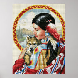 Poster Arte Nativa Americana