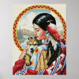 Poster Arte Nativa Americana