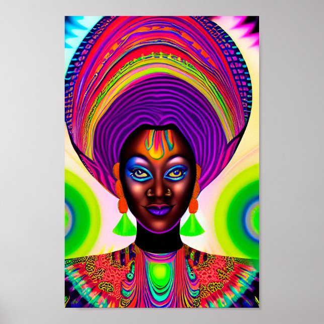 Poster Arte Negra Africana Art African American Art (Frente)