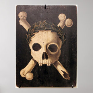 Poster Arte Negra - Crânio e Crossbones