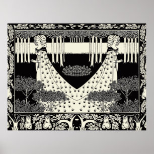 Póster Arte Nouveau Aubrey Beardsley Salome