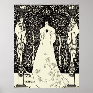 Póster Arte Nouveau Aubrey Beardsley Venus
