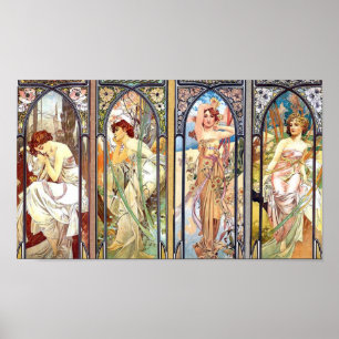Póster Arte Nouveau Windows