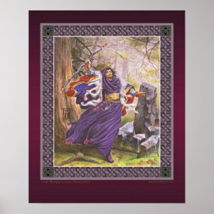 Póster Arte nova do RPG de Merlin