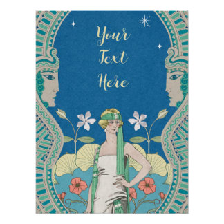 Póster Arte Nova Personalizada Antiga Porta da Senhora Az