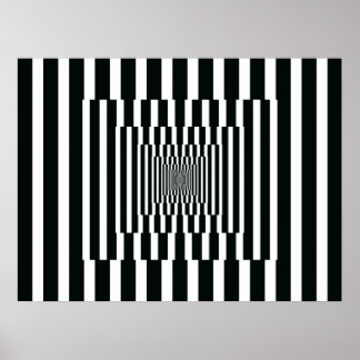 Poster Arte operacional Reflexões verticais em preto e br