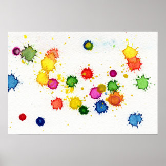 Poster Arte Original - Está Chovendo Tinta por Maria Tzam