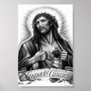 Póster Arte Original Sagrado Corazón