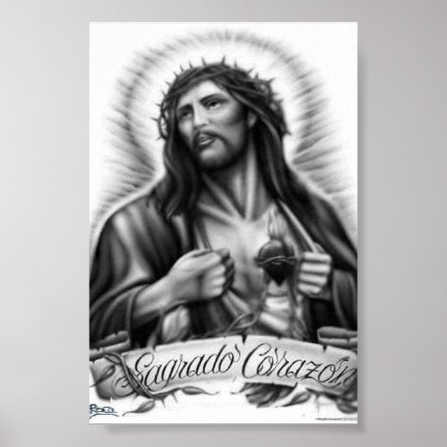 Póster Arte Original Sagrado Corazón (Frente)