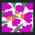 Poster Arte Ousada de Doodle Floral Pop Retro Moderno Vin<br><div class="desc">Desenhado Digitalmente Por Dream Big Digital Design</div>