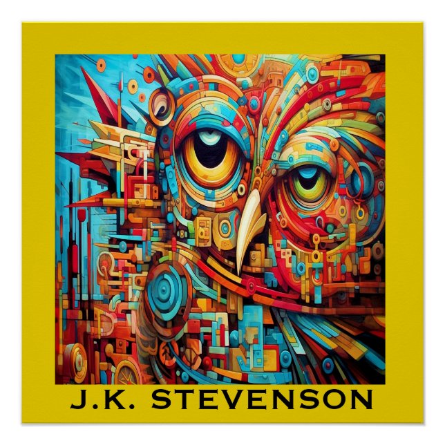 PÓSTER ARTE OWL COLORIDA (Frente)