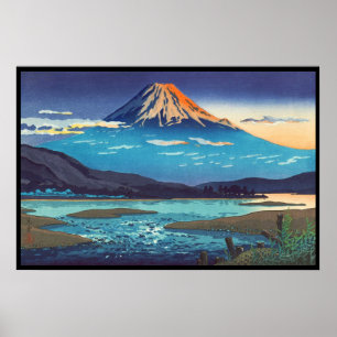 Póster Arte paisagística de Tsuchiya Koitsu Tokaido Fujik