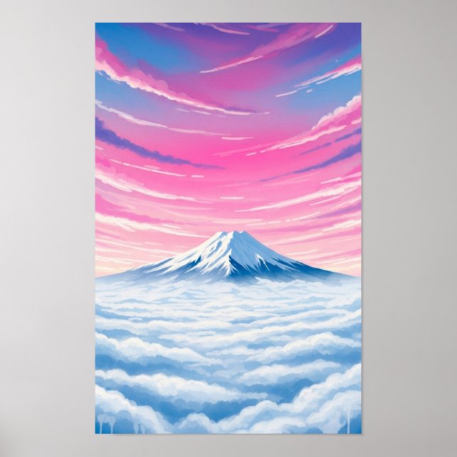 Poster Arte para parede. Acima das nuvens (Frente)