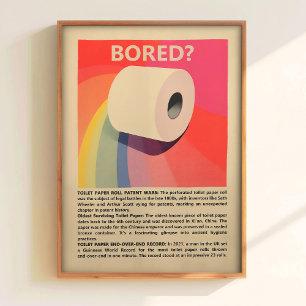 Poster Arte para Parede de Banheiro Arte de Vaso Sanitári