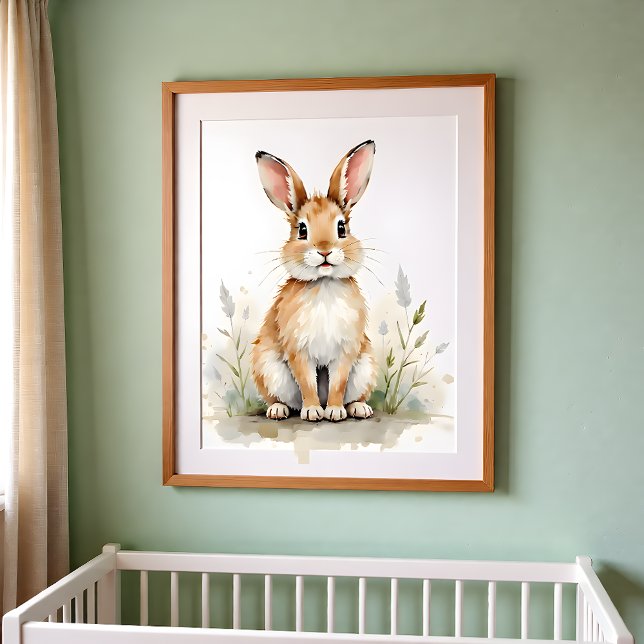Poster Arte para Parede de Berçário de Coelho – Quarto de (Criador carregado)