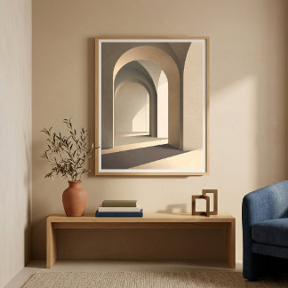 Poster Arte para Parede de Corredor de Arco para Decoraçã
