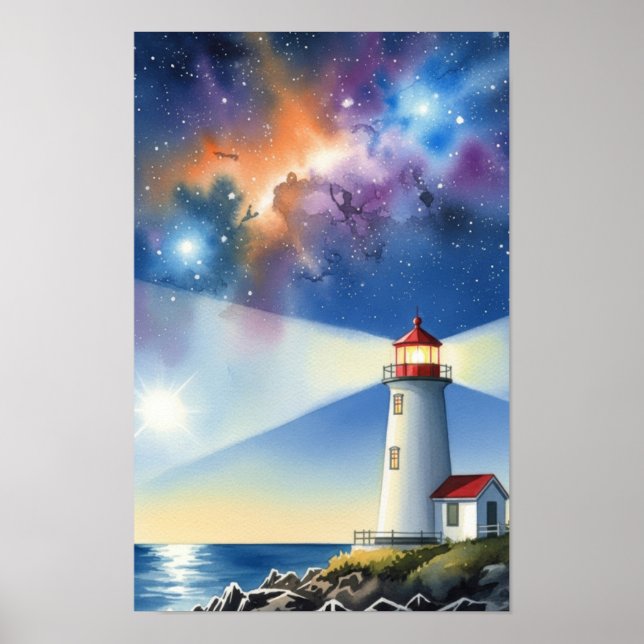 Poster Arte para parede. Ilha do Farol (Frente)