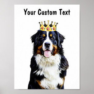 Poster Arte Personalizada de Cachorro para Parede   Borde